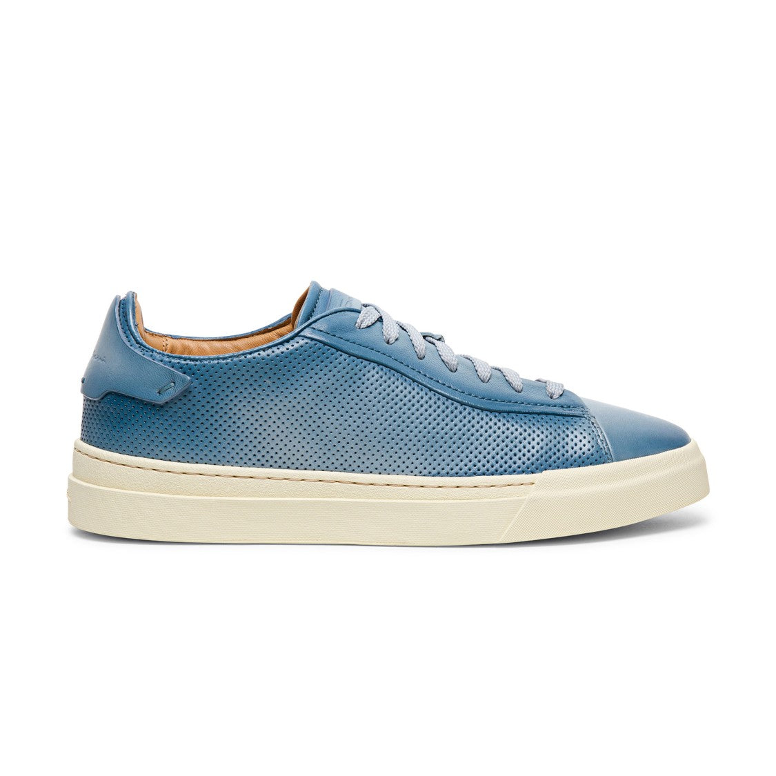 Santoni Gloria Perforated Leather Sneakers