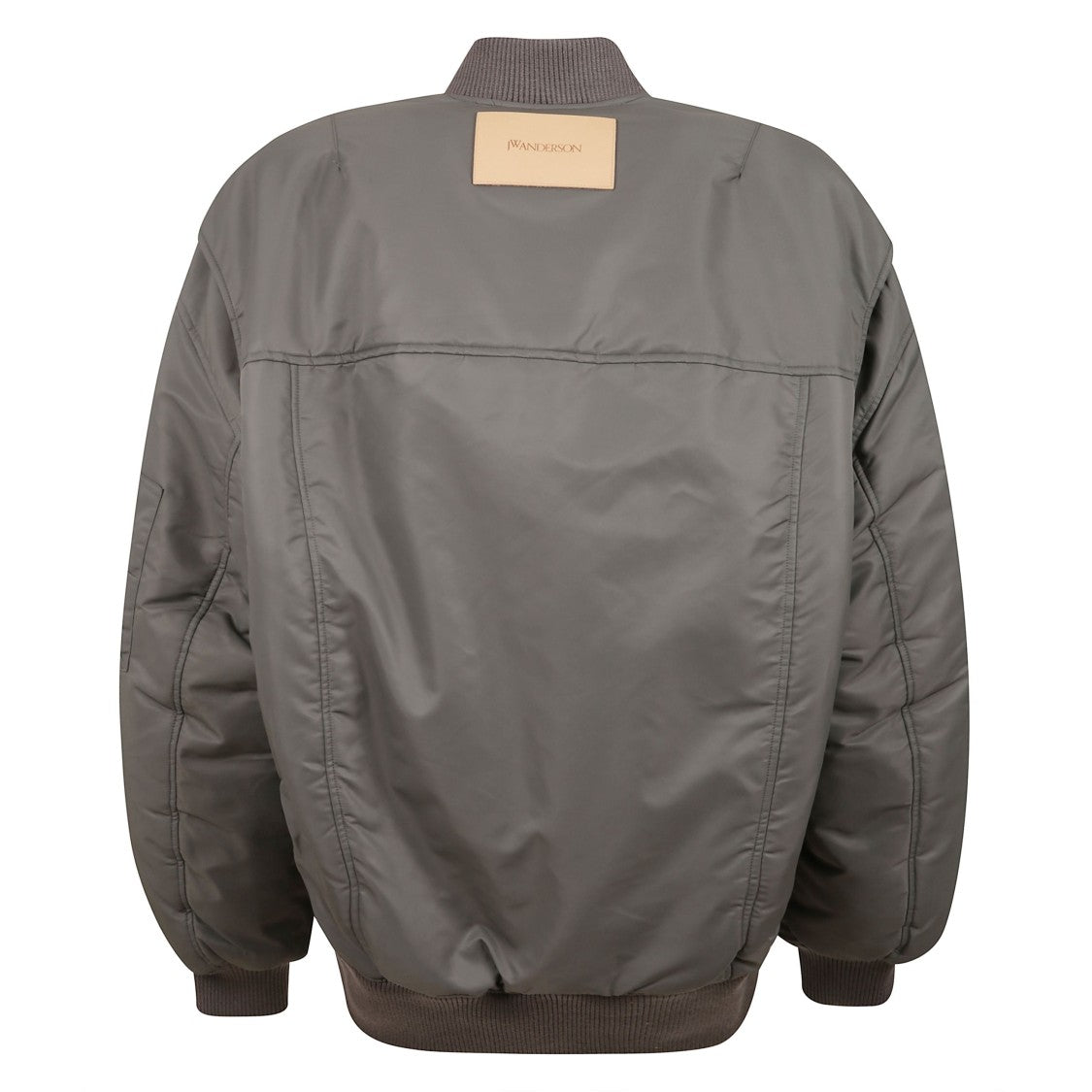J. W. Anderson Solid Bomber Jacket With Leather Logo Patch