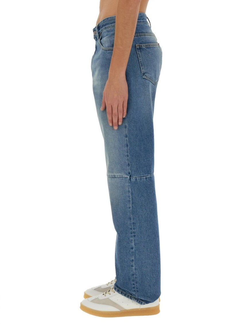 Mm6 By Maison Margiela Medium Blue Regular Fit Jeans