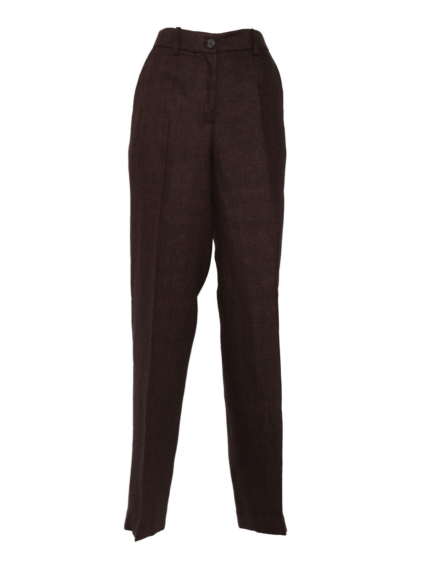 P.A.R.O.S.H. High Waist Straight Leg Trousers