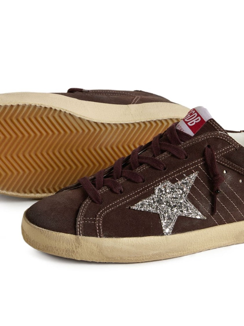 Golden Goose Super Star Sneaker With Glitter Star