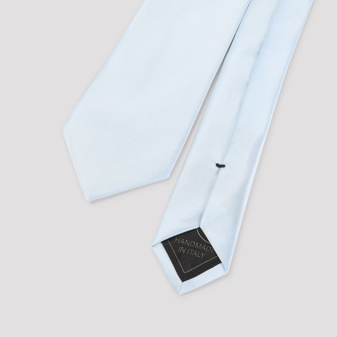 Brioni Light Blue Silk Satin Tie With Classic Design