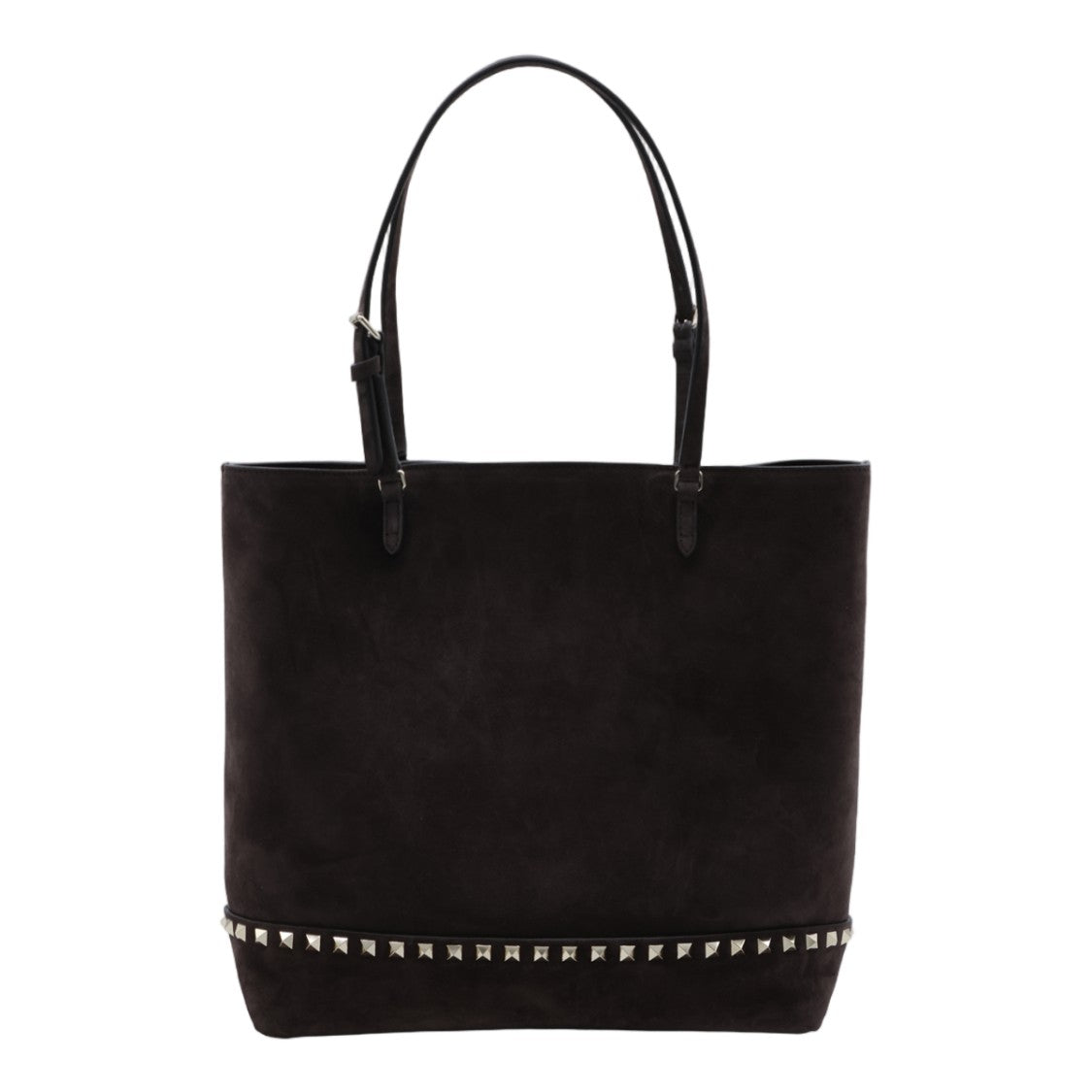 Valentino Garavani Sleek Black Suede Tote Bag