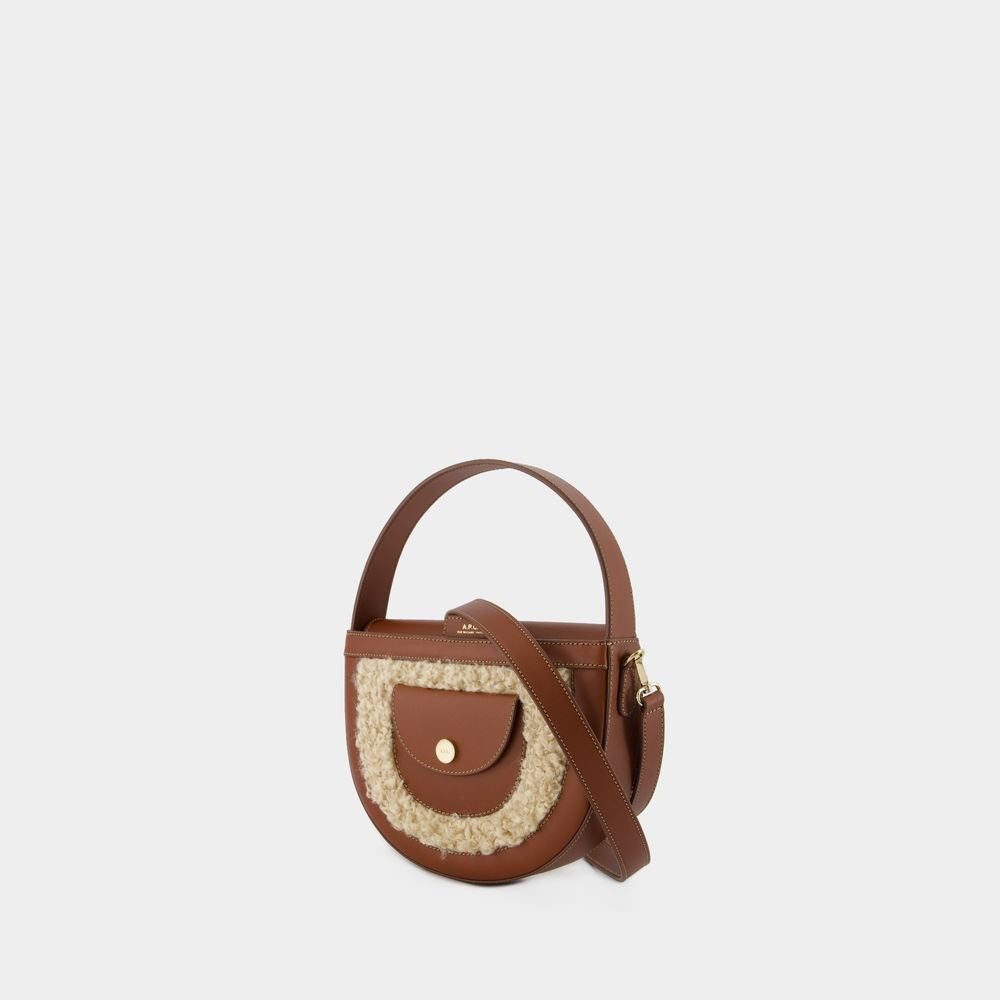 A.P.C. Pocket Small Crossbody - Synthetic - Hazelnut