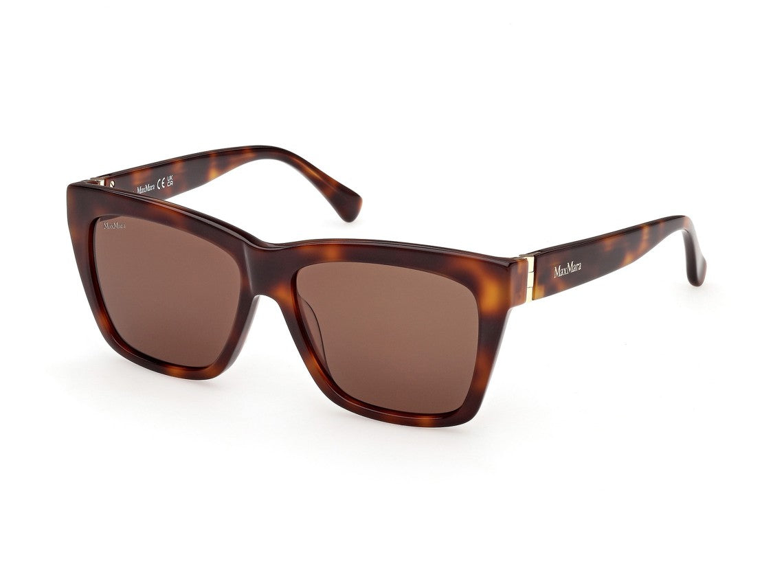 Max Mara Tortoiseshell Mm0193 Oversized Square Sunglasses