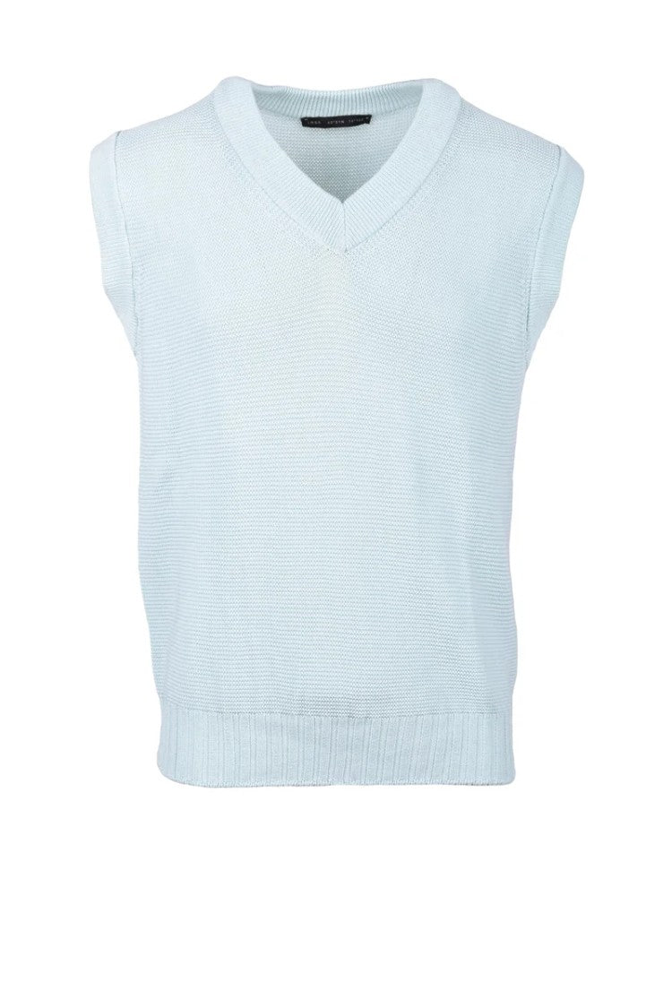 Low Brand Aqua Green V-Neck Cotton Vest