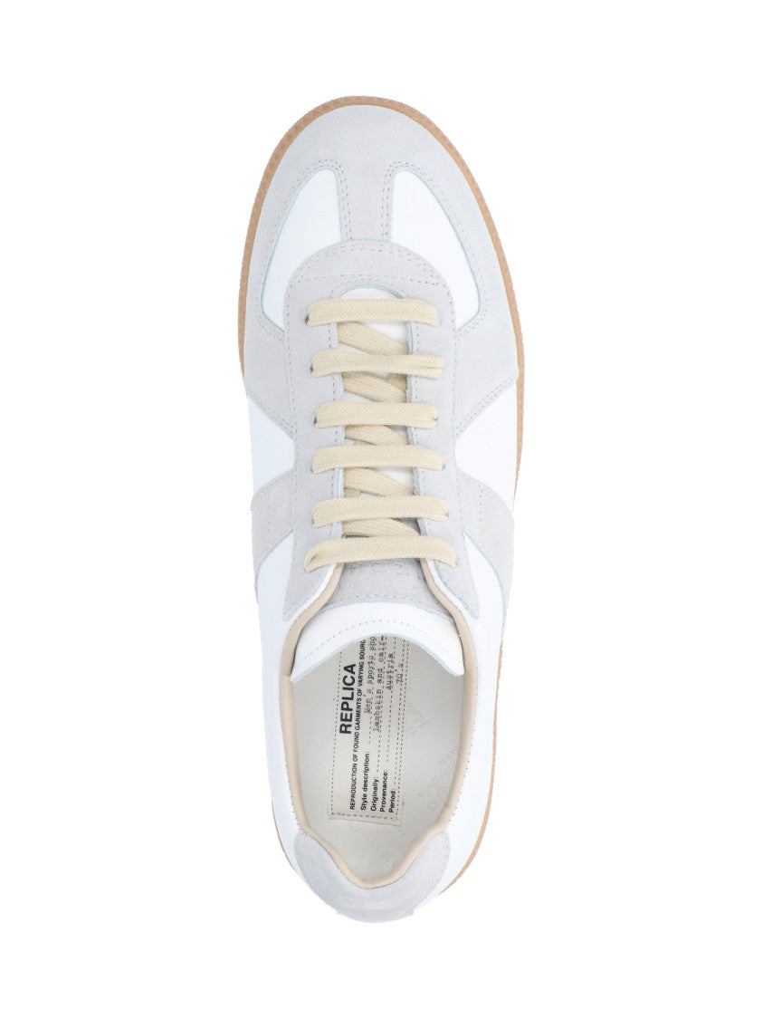 Maison Margiela Replica White Leather Sneakers