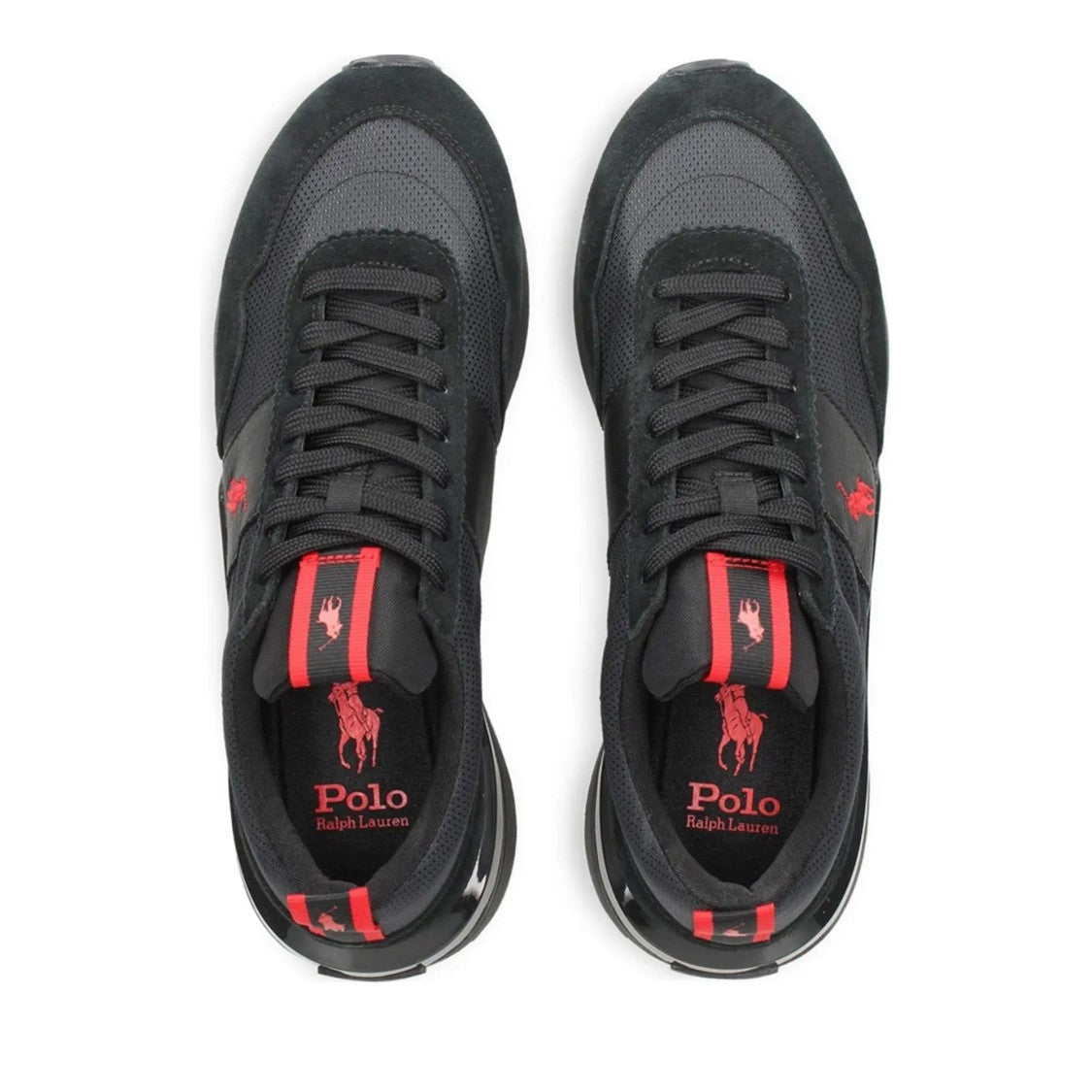 Polo Ralph Lauren Multicolor Train 89 Textured Leather Sneakers