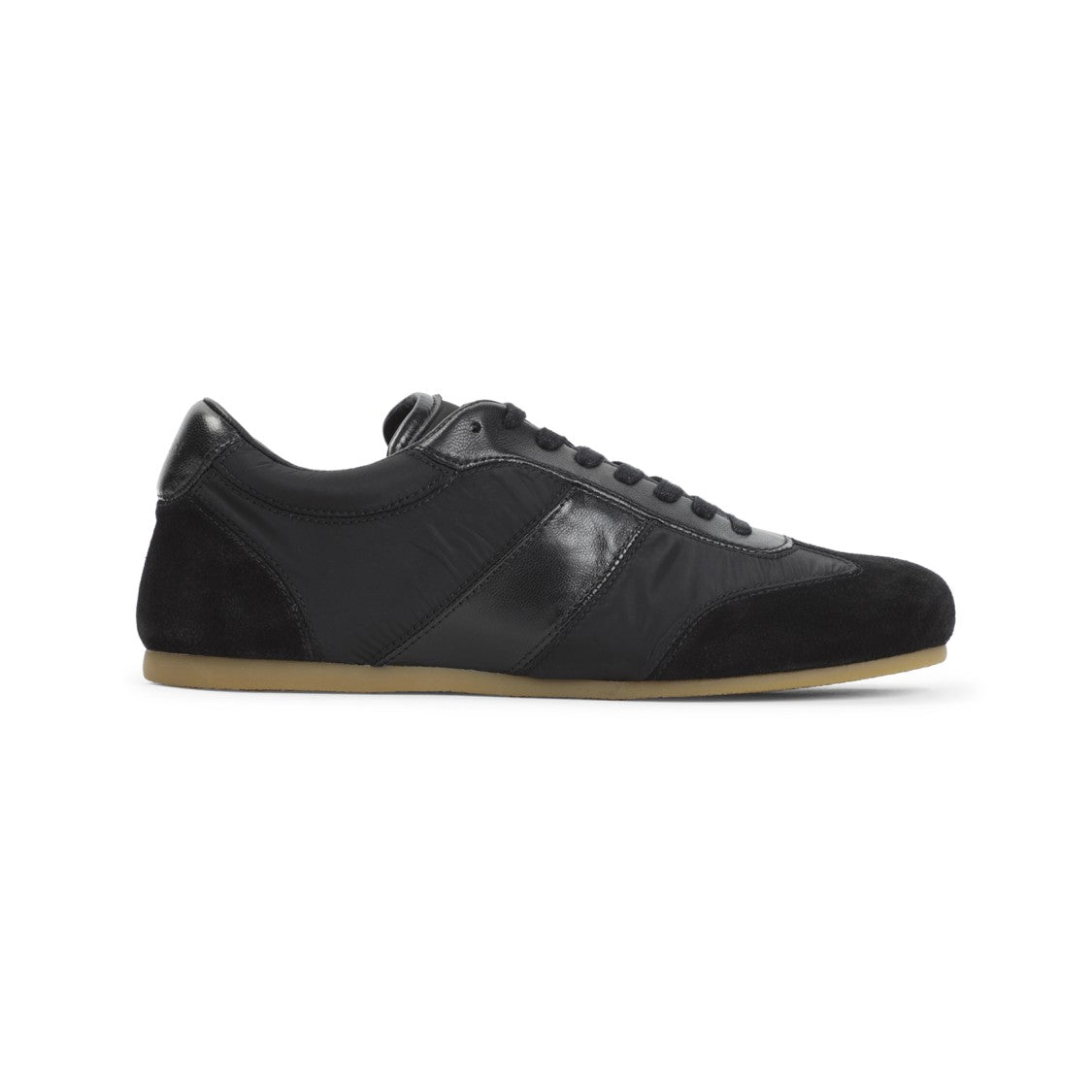 Lemaire Low-Profile Sneakers With Smooth Leather And Textured Panels
