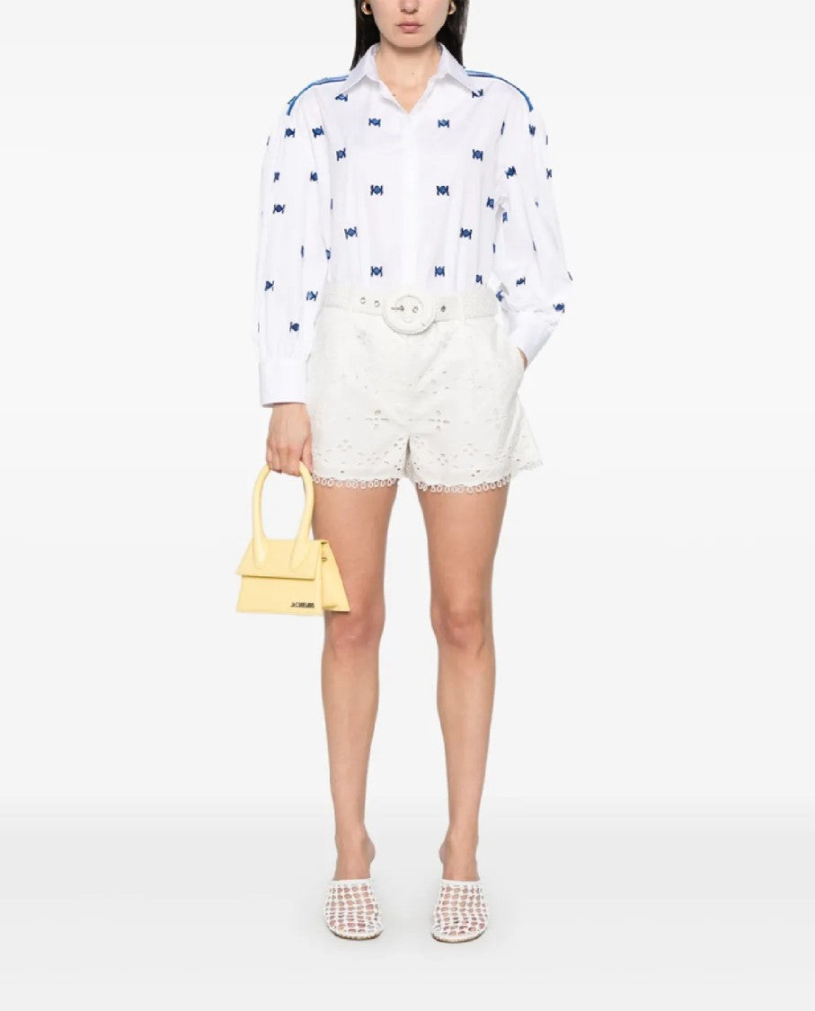 Ermanno Scervino Long Sleeve White Shirt