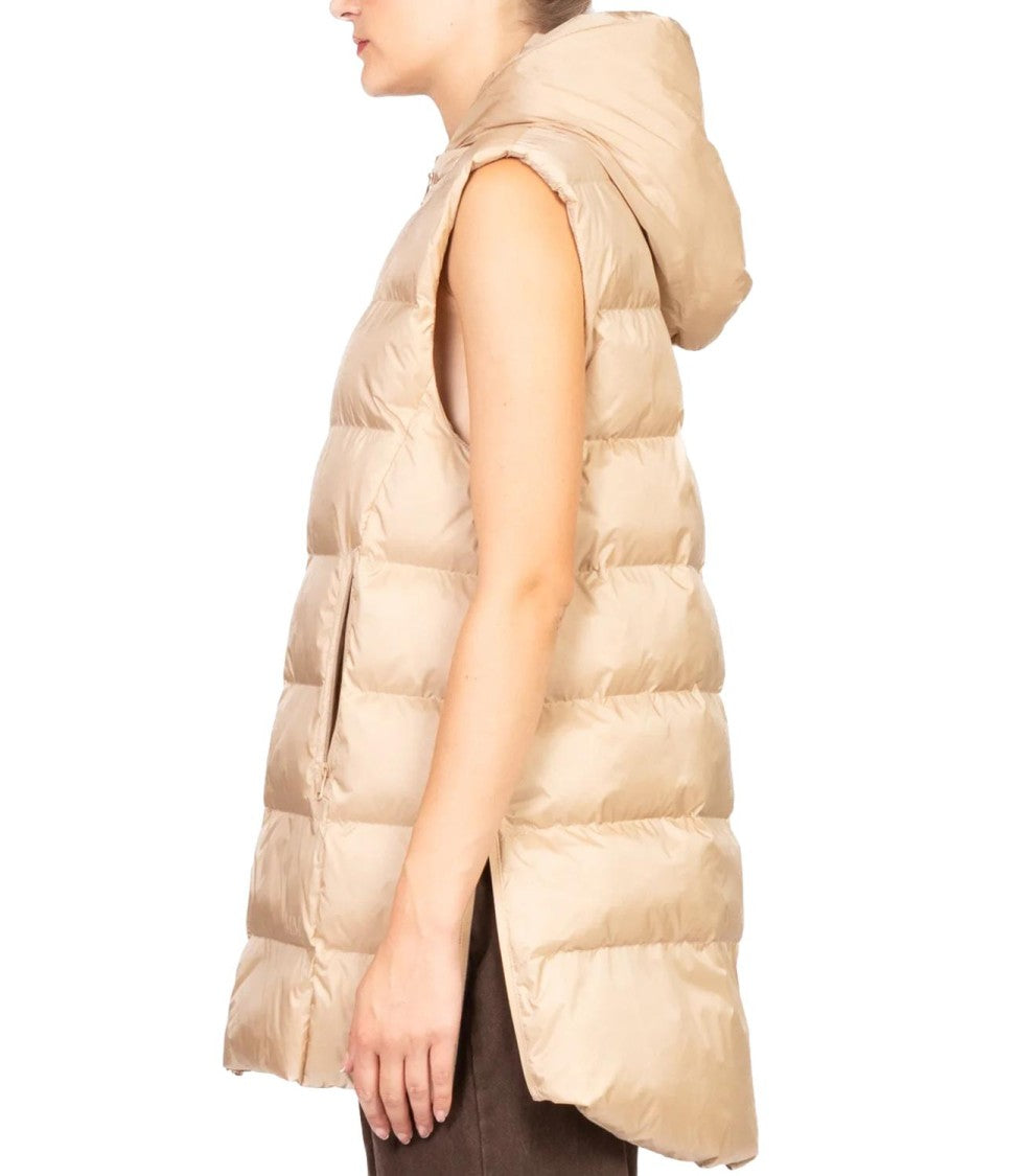 Max Mara Sleeveless Padded Vest With Hood