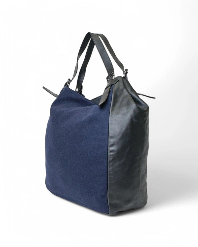 Givenchy Blue Two-Tone Nylon Duffel Bag