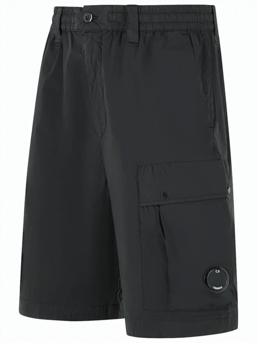 C.P. Company Shorts With Elastic Waistband And Flap Pocket