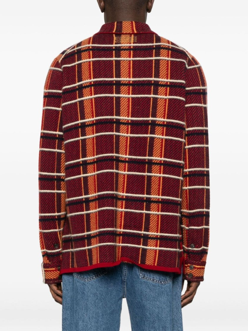 Guest In Residence Bold Plaid Tailored Fit Cashmere Shirt