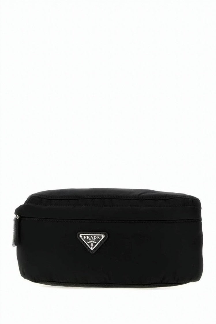 Prada Rectangular Polyamide Crossbody Bag With Triangular Logo