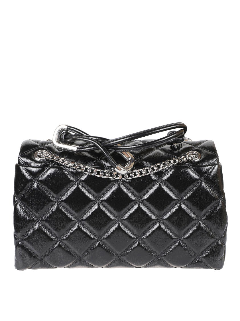 Marc Jacobs Quilted Black Handbag With Chain Strap