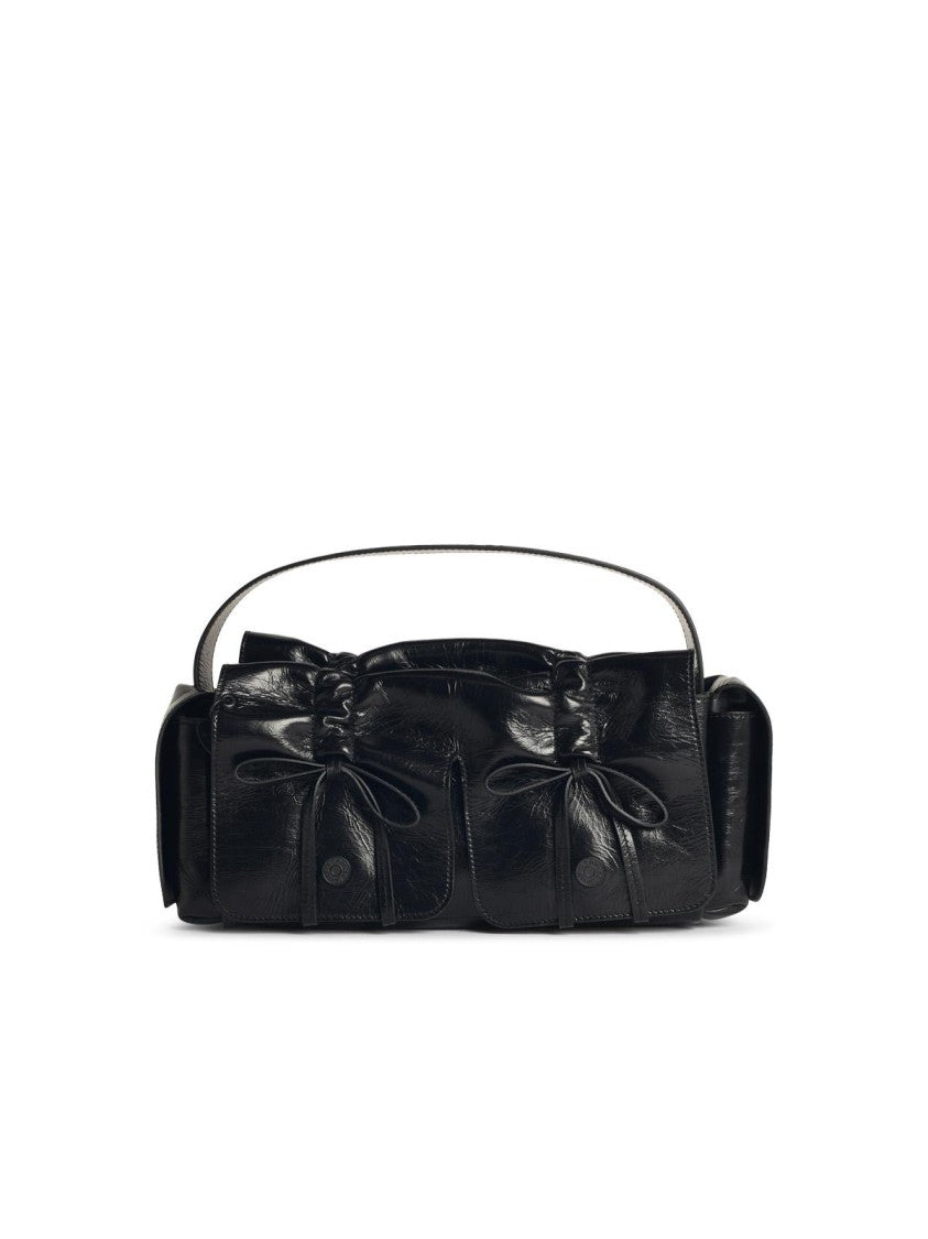 Acne Studios 'Multipocket' Black Leather Bag