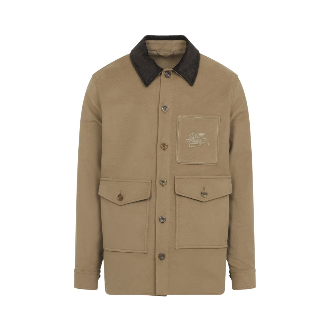 Etro Brown Lightweight Cotton Utility Jacket