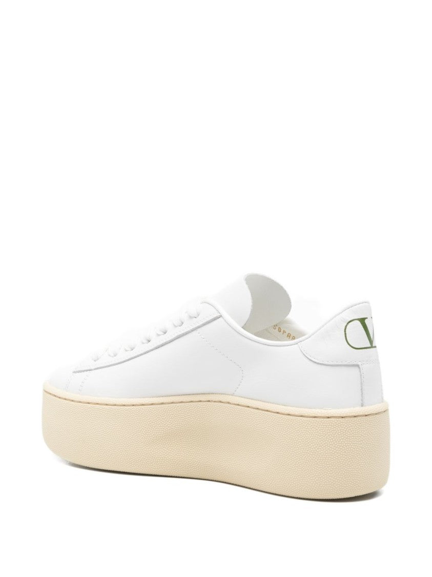 Valentino Garavani Minimalist White Flat Sneakers