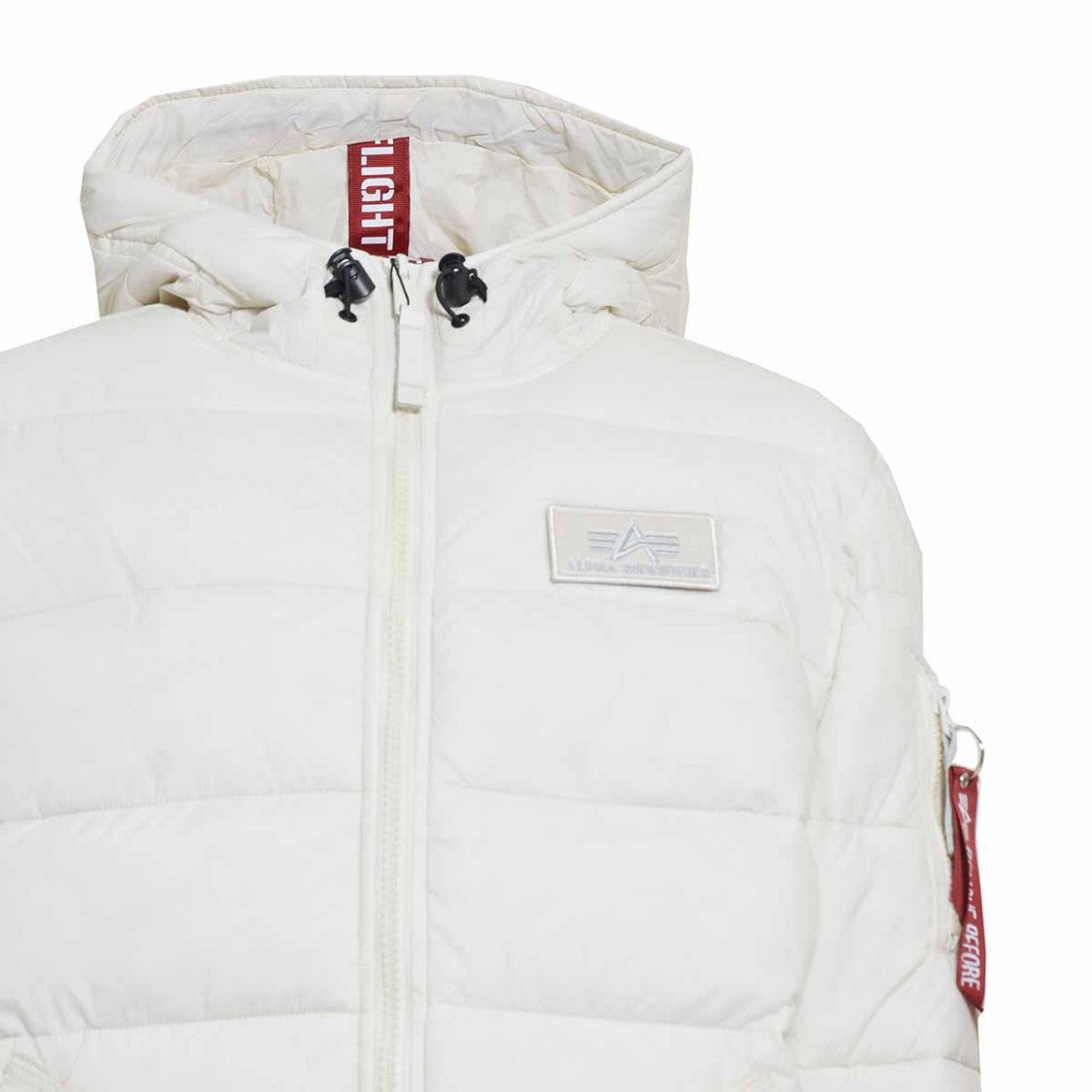 Alpha Industries Short White Puffer Jacket