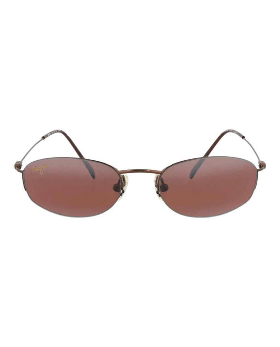 Maui Jim Round-Frame Titanium Alloy Sunglasses