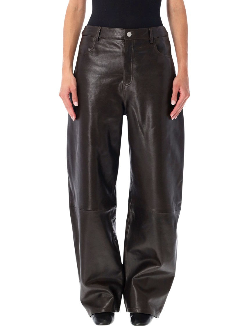 Arma Ece Lambskin Leather Barrel Pants