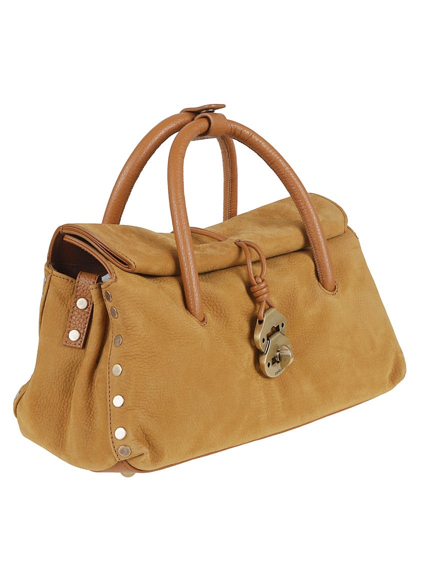 Zanellato Elegant Brown Calf Leather Crossbody Bag