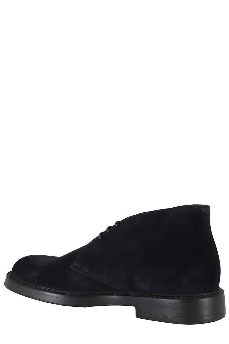Doucal's Suede Chukka Boot With Round Toe