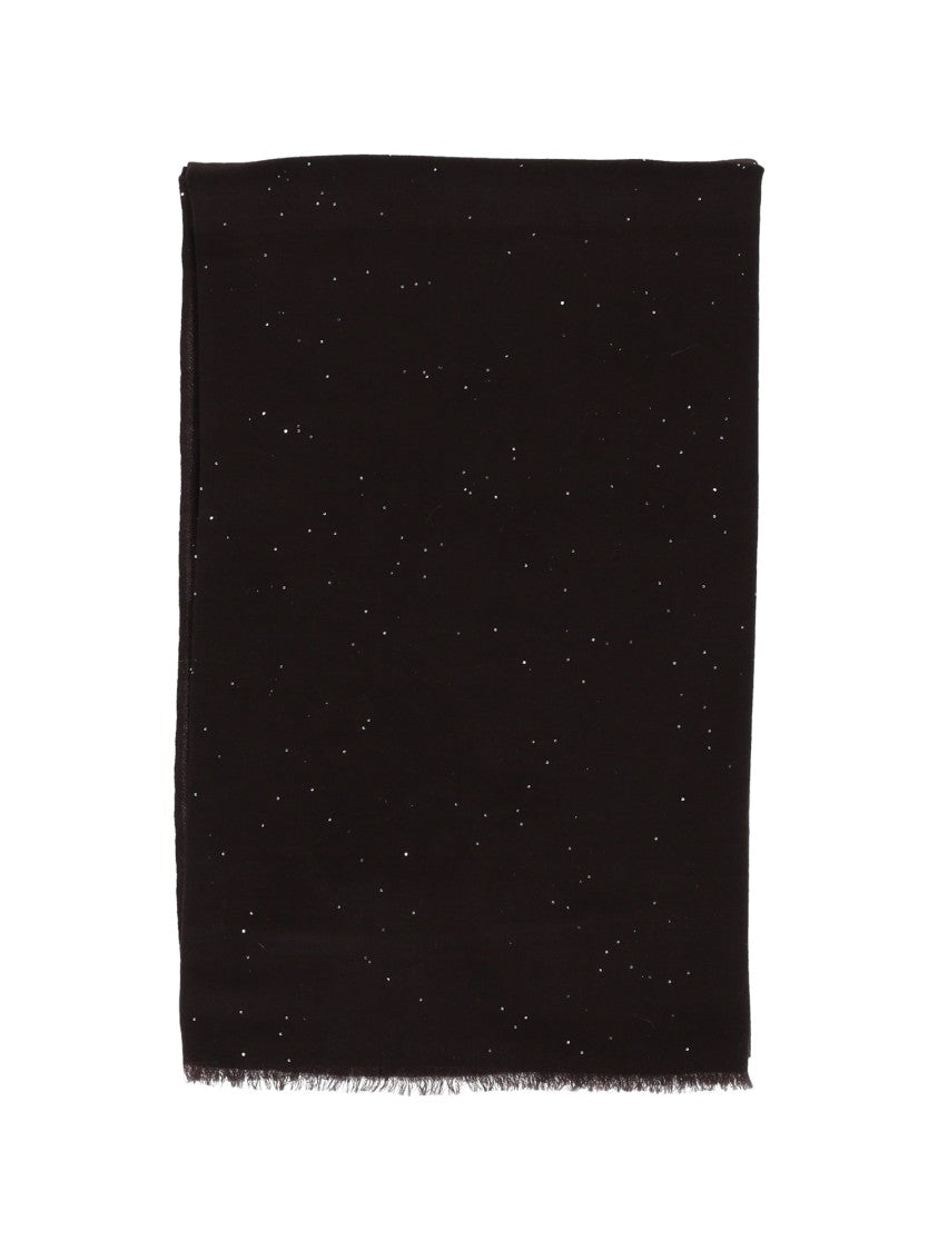 Faliero Sarti Soft Wool Blend Scarf With Delicate Fringes