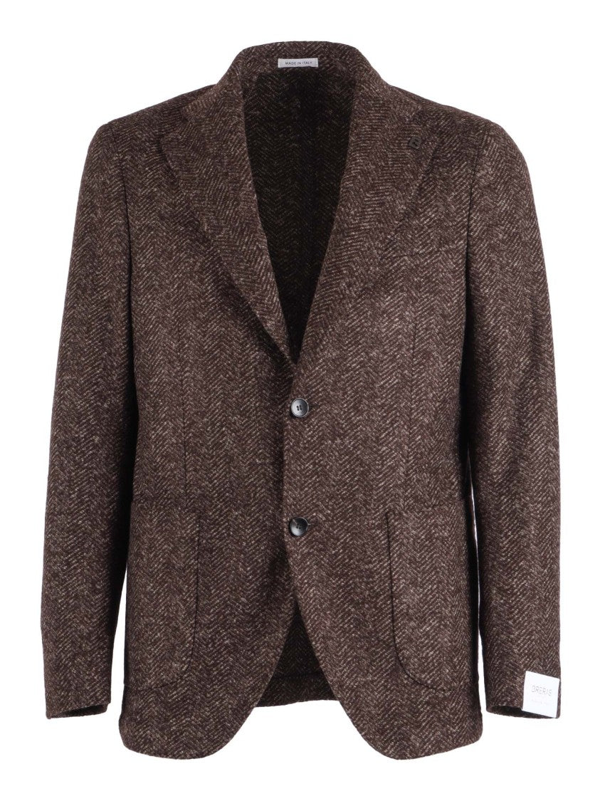 Breras Classic Tailored Jacket In Neutral Tones