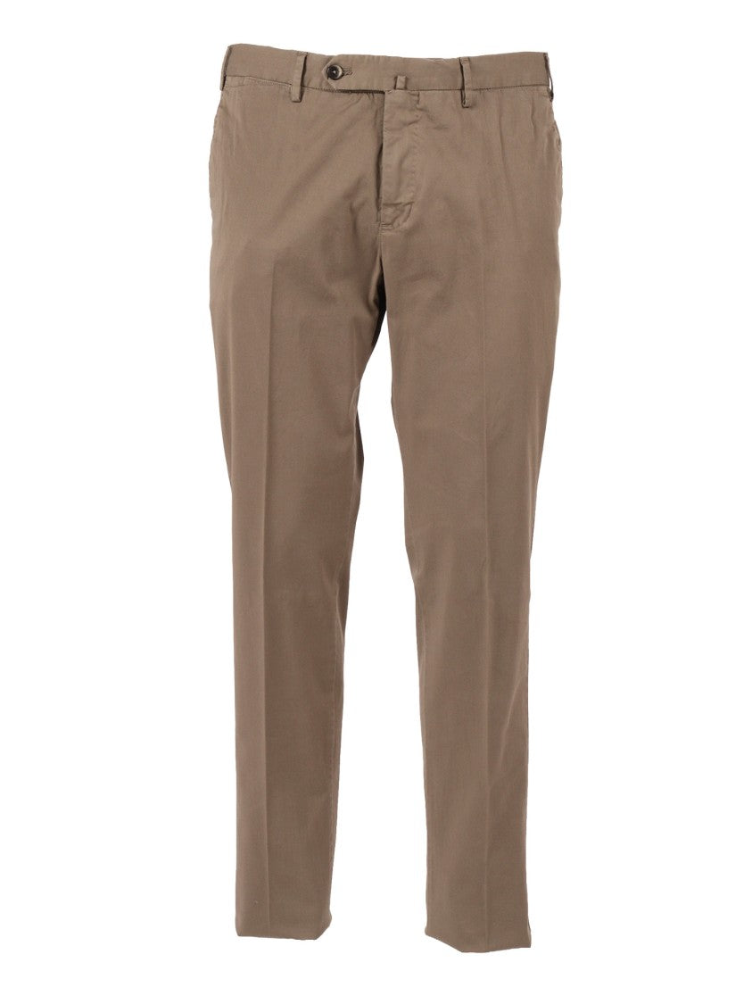 Pt01 Slim Flat Front Straight-Leg Pants