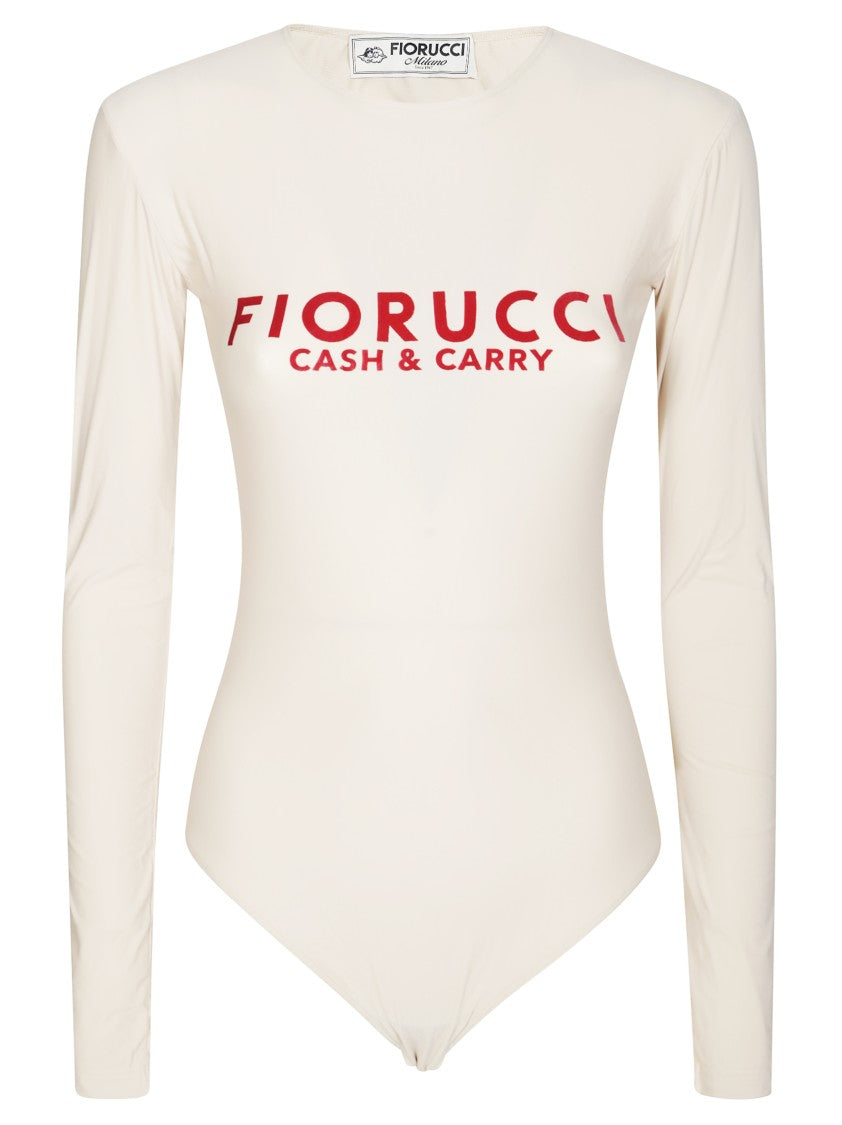 Fiorucci Fitted Long-Sleeve Bodysuit With Logo Detail