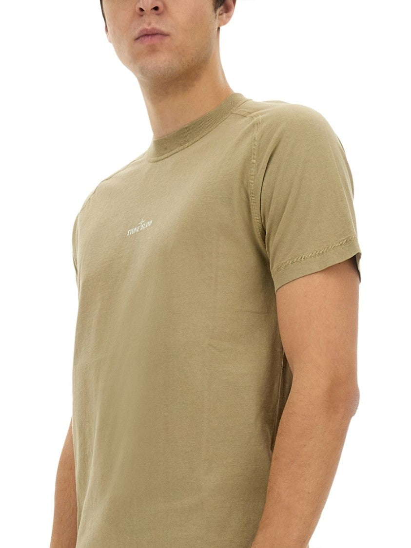 Stone Island Relaxed Fit Logo T-Shirt With Subtle Branding