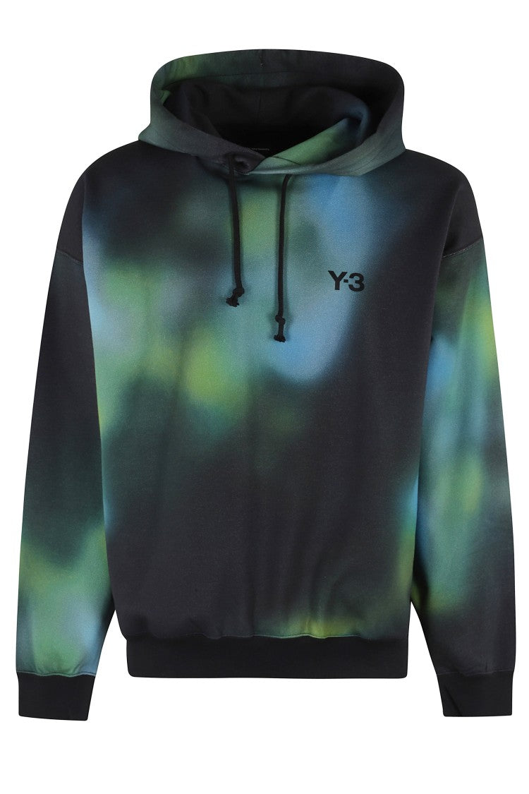 Y-3 Multicolor Graphic Hoodie With Drawstring Hood