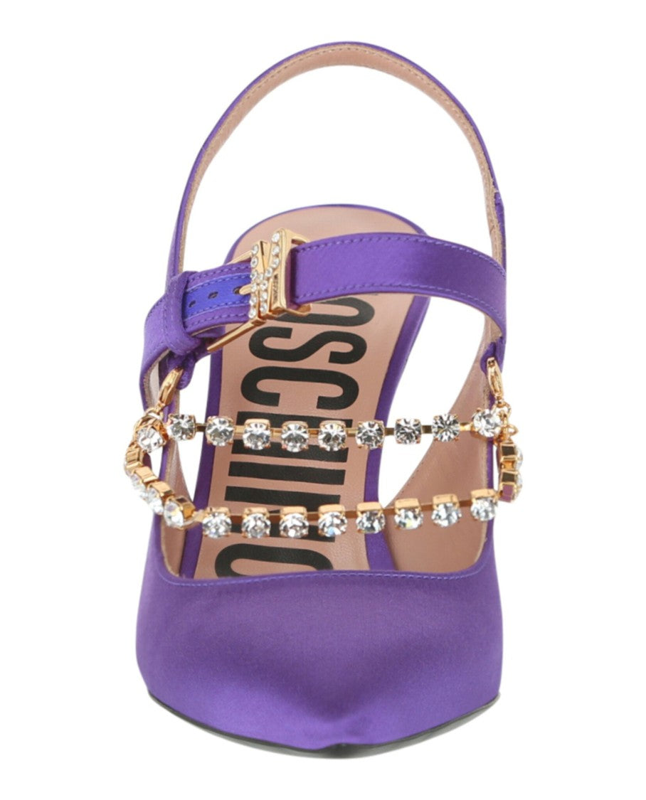 Moschino Rhinestone-Embellished Pumps