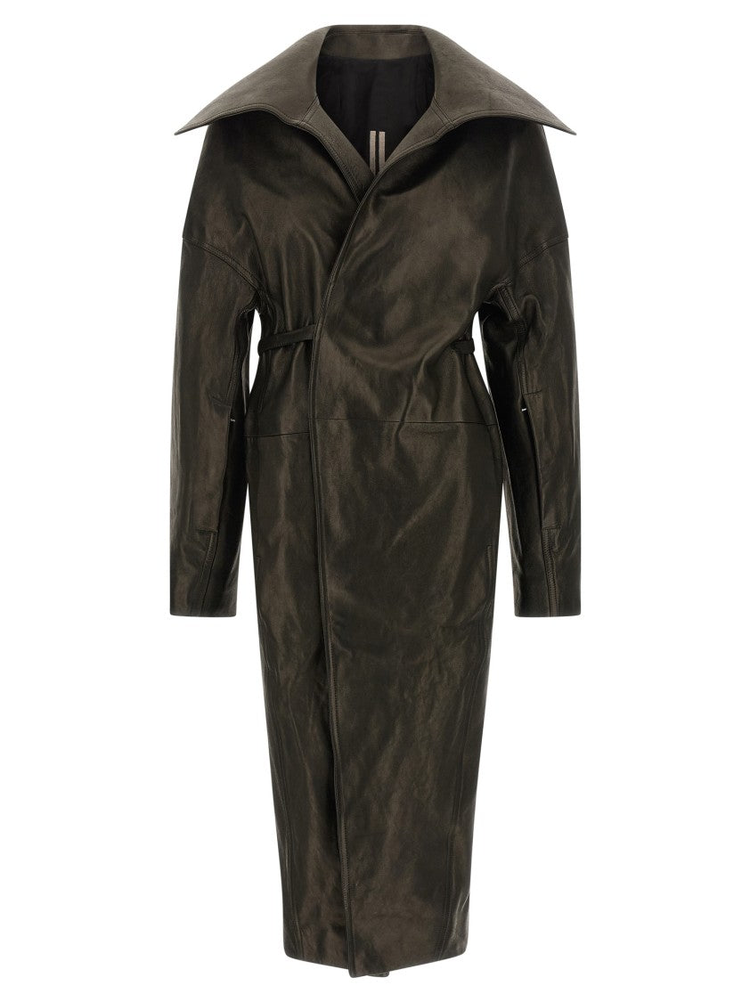Rick Owens 'Dracucollar Belted' Coat