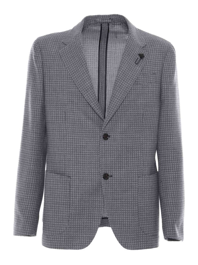 Lardini Rome Textured Grey Tailored Jacket