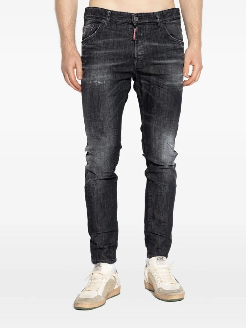 Dsquared2 Slim Fit Distressed Five-Pocket Jeans
