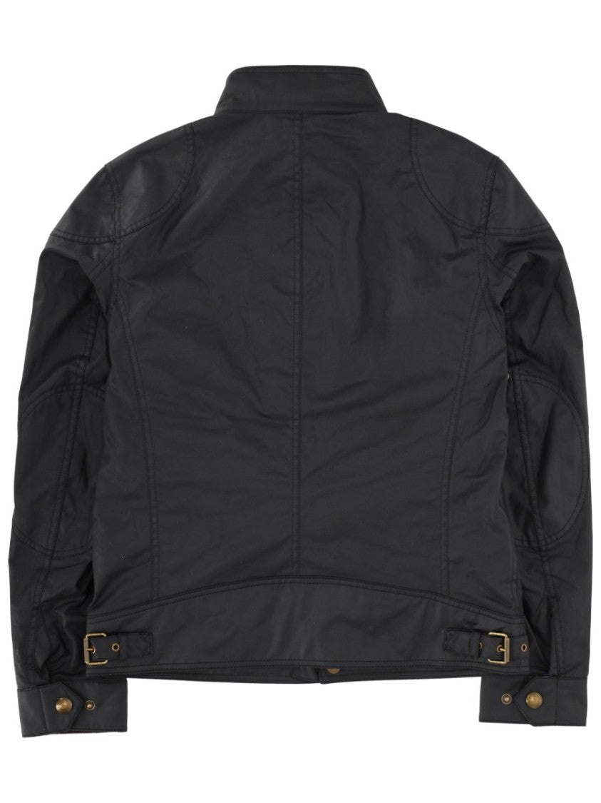 Belstaff Neutral Racemaster Stand Collar Cotton Jacket
