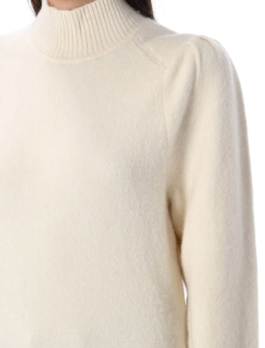 Isabel Marant Étoile Purdie High Neck Puffed Shoulder Sweater