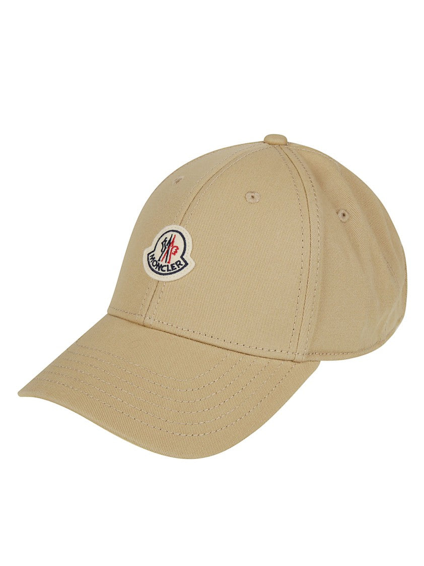 Moncler Beige Cotton Adjustable Baseball Cap