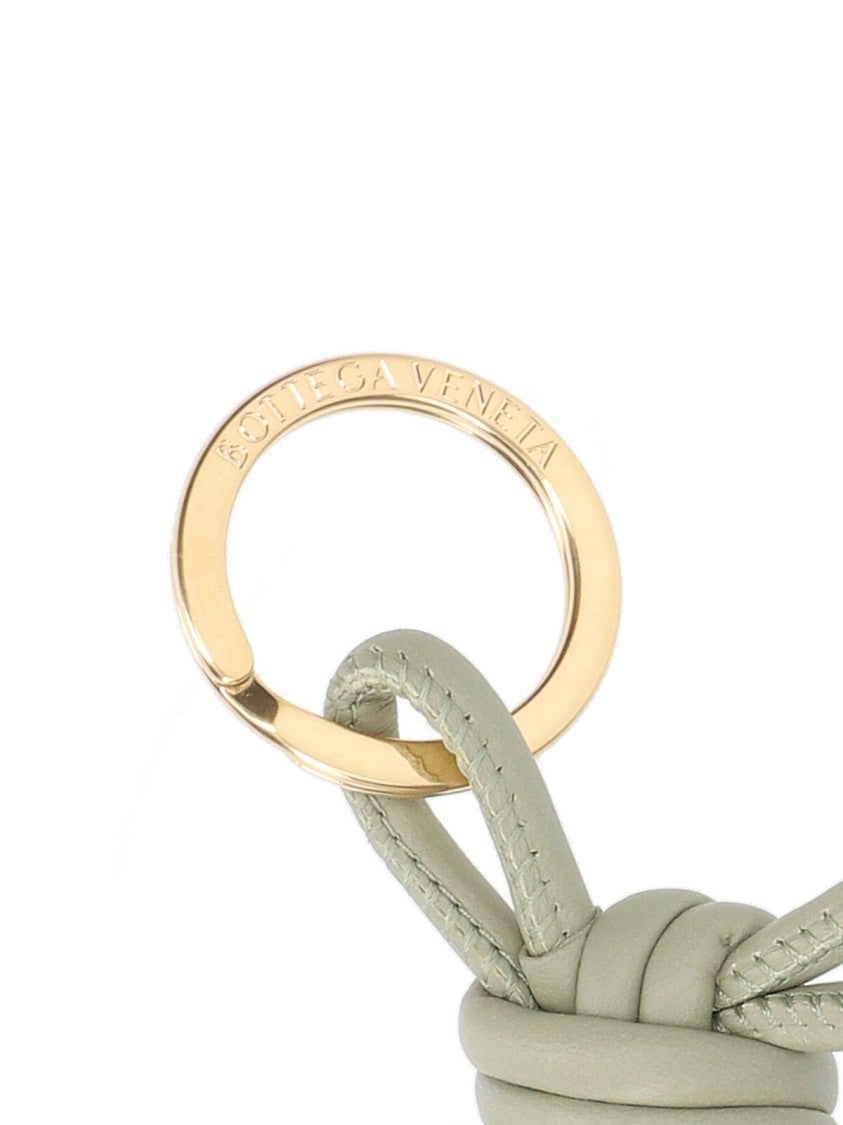 Bottega Veneta "Triangle" Keychain – Green