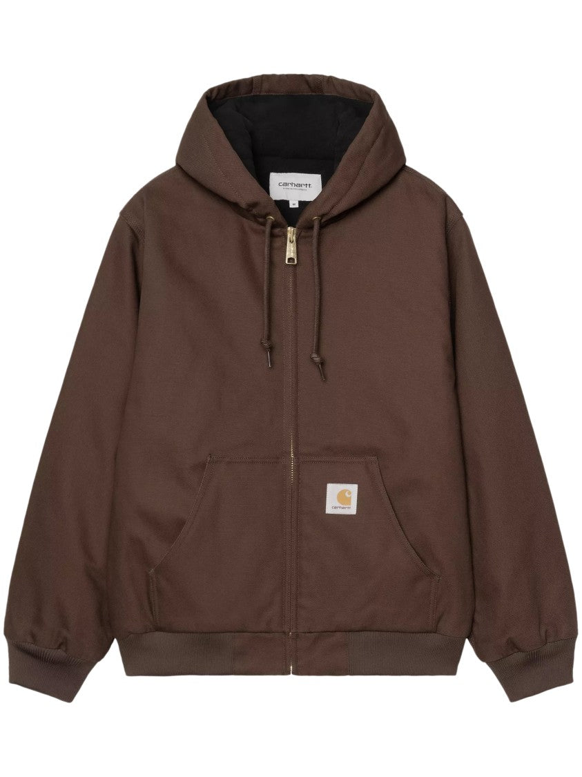 Carhartt Wip Brown Active Adjustable Hood Cotton Jacket