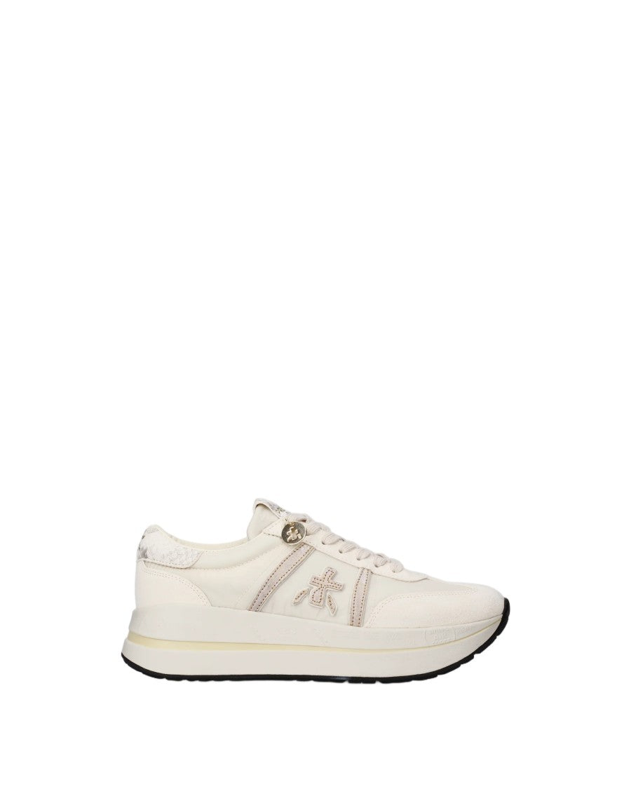 Premiata Sparkling Details Textured Leather Sneakers
