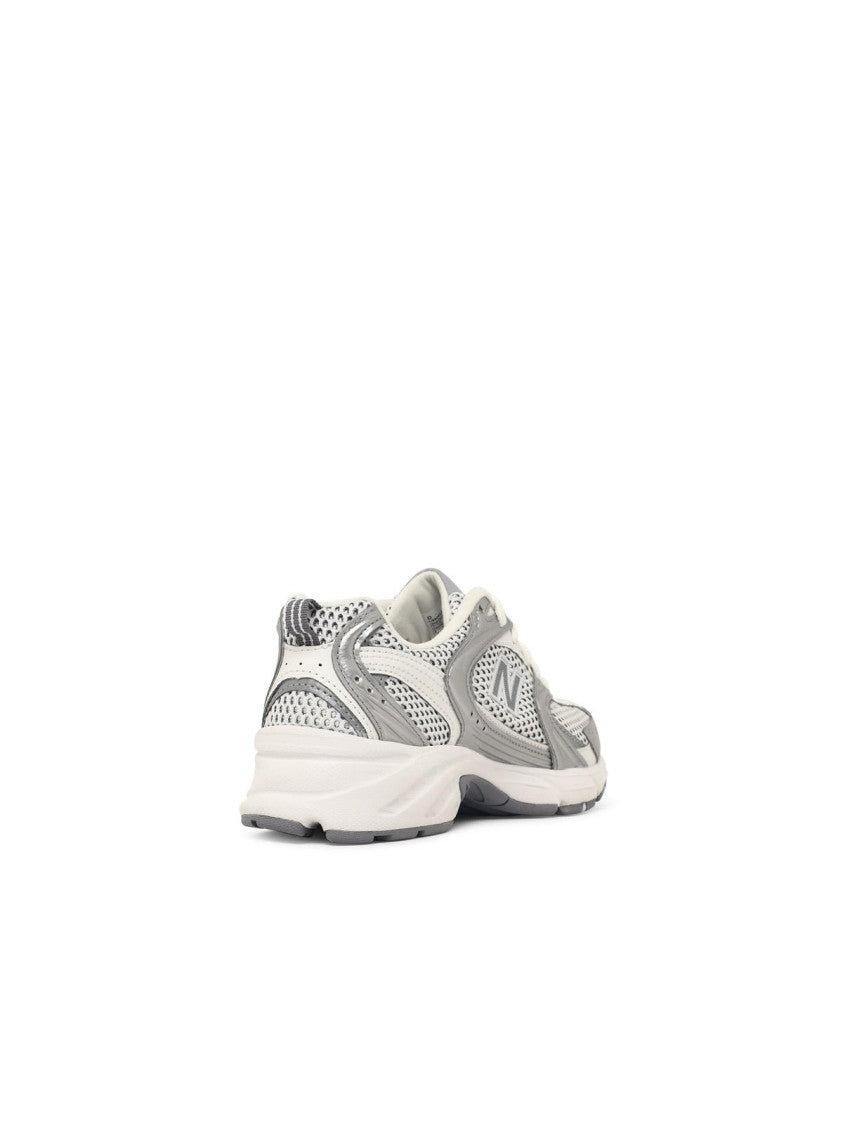 New Balance Breathable Grey Mesh Sneakers With Polyurethane Accents