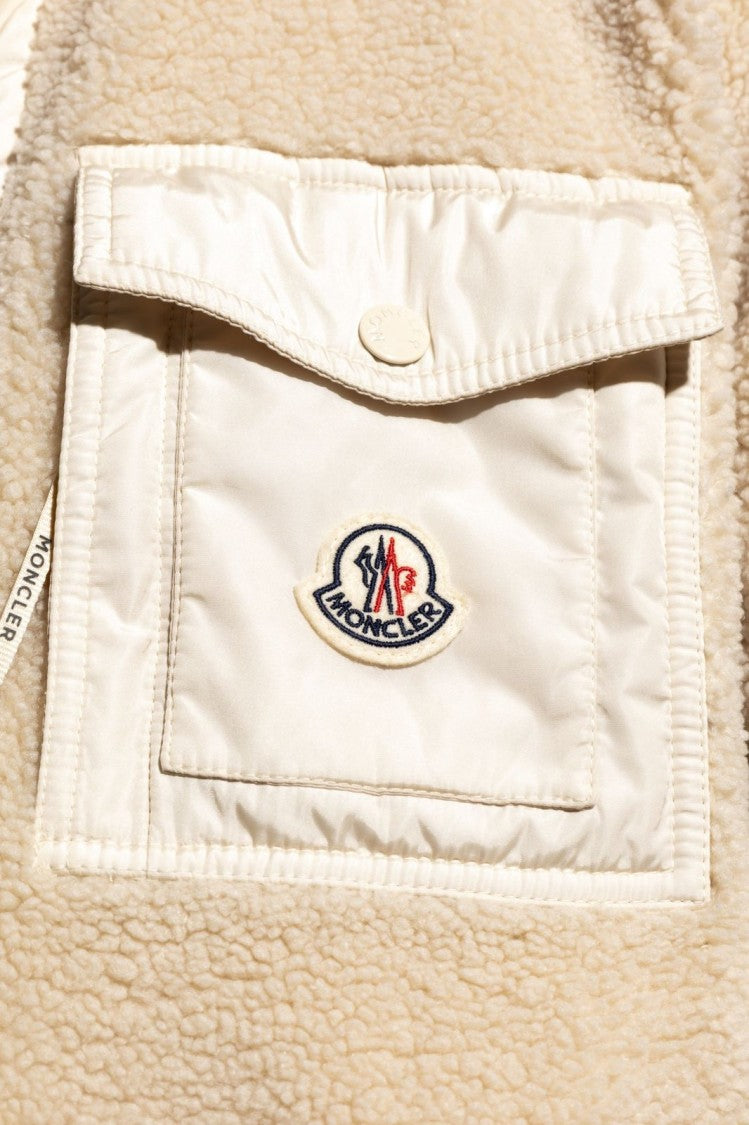 Moncler Relaxed Fit Zip-Up Fleece Cardigan