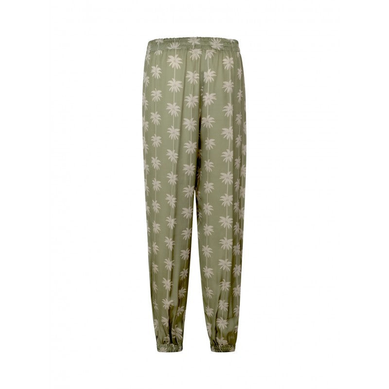 One Ff-0025-0111 Green Viscose Pants