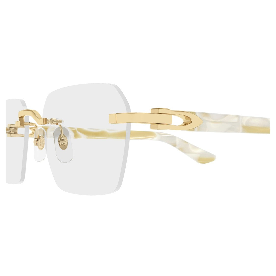 Cartier Ct0623o Rectangular Rimless Eyeglasses