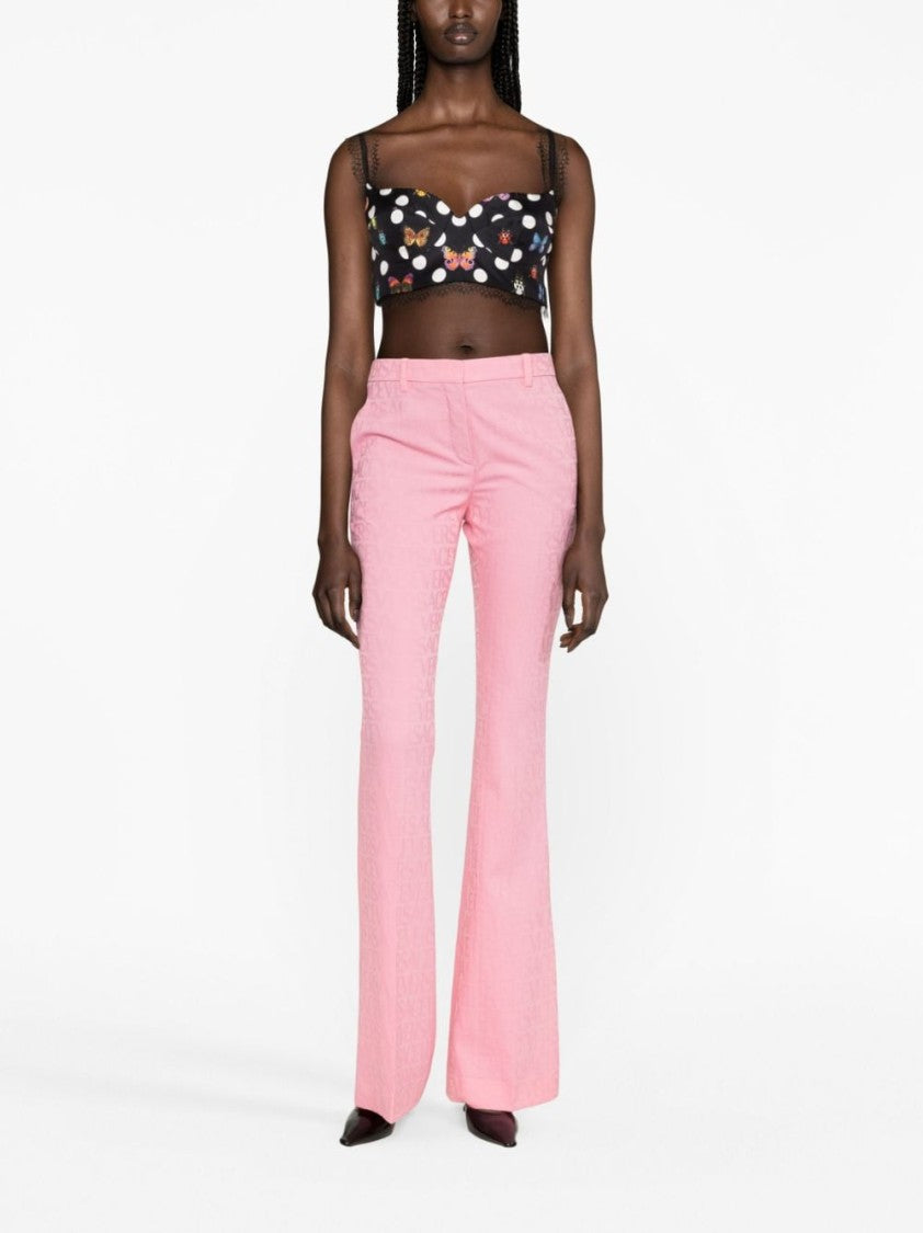 Versace High-Waisted Flared Trousers