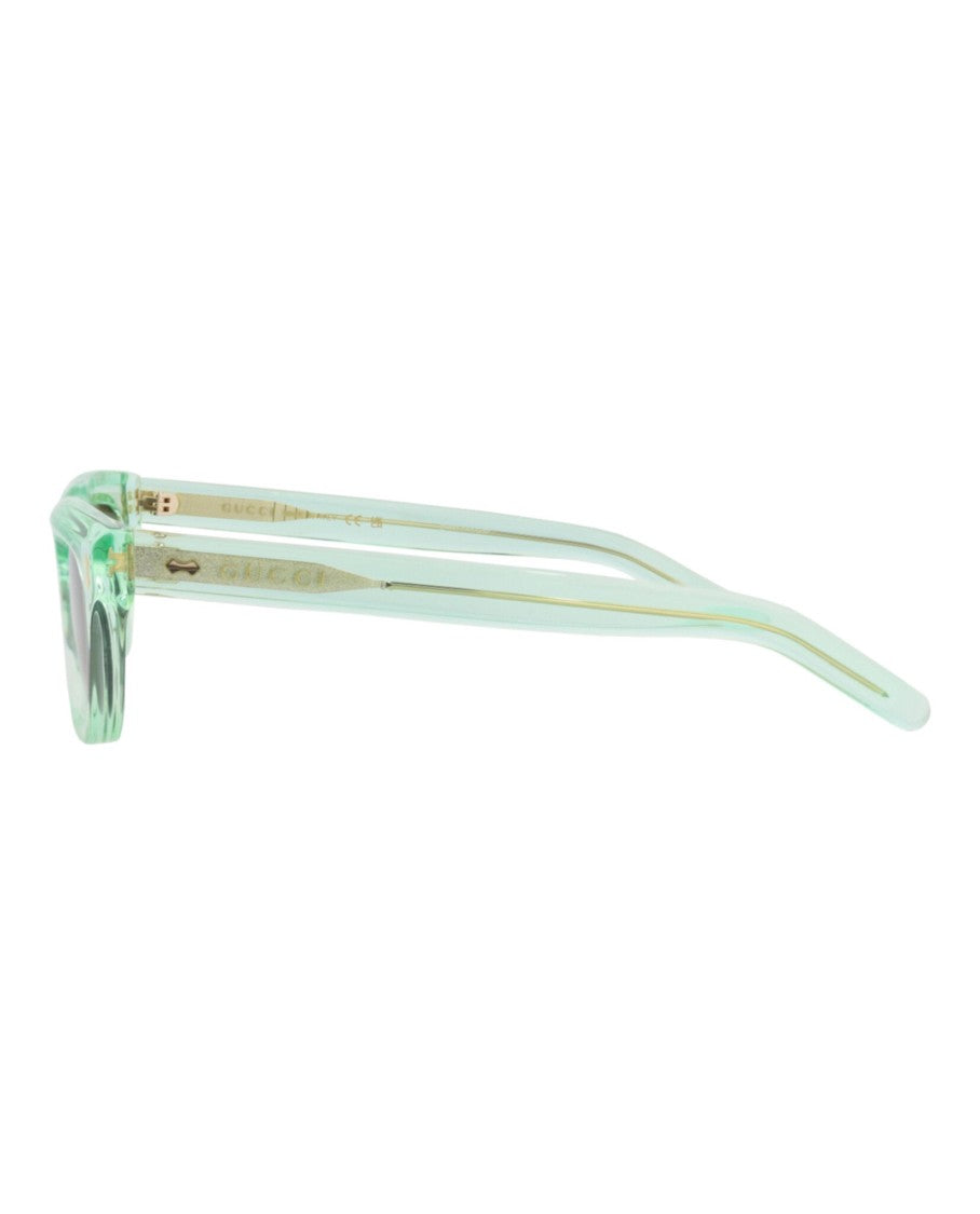 Gucci Square-Frame Recycled Acetate Sunglasses With Gold-Tone Accents